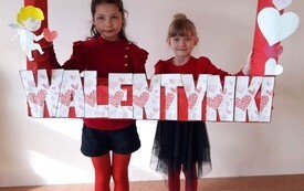 Walentynki w Publicznej Szkole Podstawowej w Łomnie 2