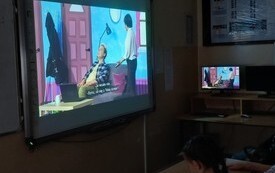 Spektakl internetowy o bezpieczeństwie w sieci w PSP w Godowie 5