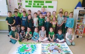 Dzień Ziemi w Przedszkolu w Radkowicach z wykorzystaniem sprzętu i wyposażenia zakupionego z projektu ,,Laboratoria przyszłości&rdquo;. 20