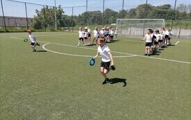 Dzień Dziecka i Sportu Szkolnego w przedszkolu w Chybicach 5