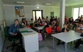 Prelekcja w PSP w Łomnie na temat segregacji śmieci 6
