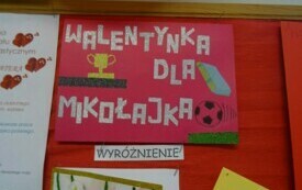 Konkurs literacko- plastyczny Walentynka dla bohatera literackiego - PSP Łomno 4