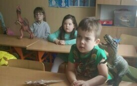 Dzień dinozaura w przedszkolu w Chybicach 10
