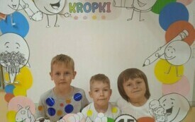 Dzień Kropki w przedszkolu  w Chybicach 6