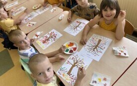Dzień Spadającego Liścia w Oddziale Przedszkolnym w Jadownikach 8