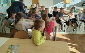 Spotkanie pierwszoklasist&oacute;w z przedstawicielami KRUS 1