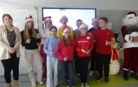 &bdquo;Ho Ho Ho &hellip; Czy są tu jakieś grzeczne dzieci?&rdquo; &ndash; Mikołaj w naszej  szkole. 2