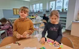 Świetlicowe przygotowania do Świąt Bożego Narodzenia- PSP Chybice 17