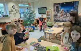 Świetlicowe przygotowania do Świąt Bożego Narodzenia- PSP Chybice 20