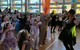 Zabawa choinkowa w przedszkolu w Chybicach 19