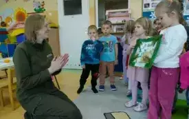 Spotkanie z leśnikiem w chybickim przedszkolu 3
