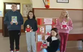 Walentynki dla książkowych bohater&oacute;w- PSP Chybice 3