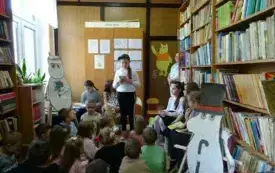 Wizyta przedszkolak&oacute;w w bibliotece szkolnej 14