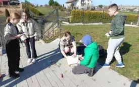 Wiosenno-wielkanocna gra terenowa w PSP Jadowniki 2