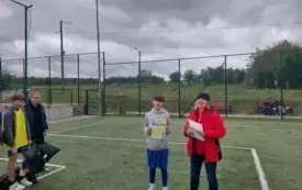 Gminne zawody w piłce nożnej chłopc&oacute;w klas  7-8 7