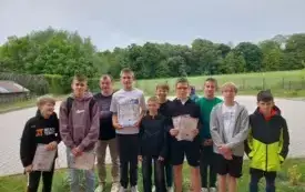 Gminne zawody w czw&oacute;rboju LA chłopc&oacute;w 1