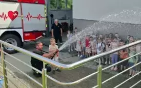 Przedszkolaki z Chybic z wizytą w Ochotniczej Straży Pożarnej w Nieczulicach 9