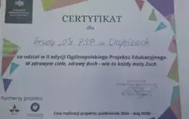 Projekty edukacyjne w przedszkolu w Chybicach 5