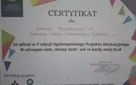 Projekty edukacyjne w przedszkolu w Chybicach 7