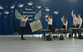 Pożegnanie absolwent&oacute;w w PSP Jadowniki 2