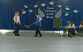 Pożegnanie absolwent&oacute;w w PSP Jadowniki 7