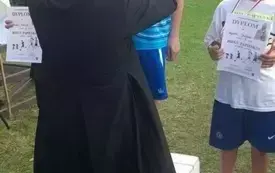 Udział PSP w Godowie w wydarzeniach sportowo- integracyjnych pt. &bdquo;Bieg Papieski&rdquo; i "Świętokrzyscy Herosi" 4