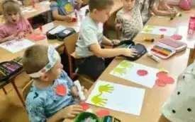 Dzień Kropki u przedszkolak&oacute;w w Chybicach 4
