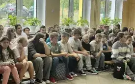 Spotkanie uczni&oacute;w PSP w Godowie z Policją - Bezpieczna droga do szkoły 3