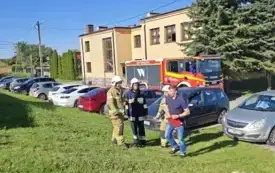 Pr&oacute;bna ewakuacja w PSP Jadowniki 3