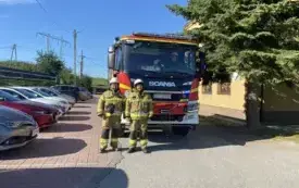 Pr&oacute;bna ewakuacja w PSP Jadowniki 11