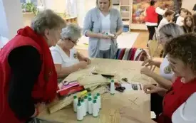 PSP Chybice- Warsztaty tworzenia &bdquo;pająk&oacute;w ludowych&rdquo; w naszej szkole 29