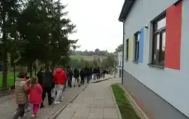 Pr&oacute;bna ewakuacja w PSP w Godowie 12
