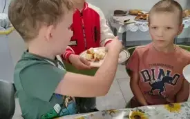 Dzień Chleba w świetlicy szkolnej PSP w Łomnie 15
