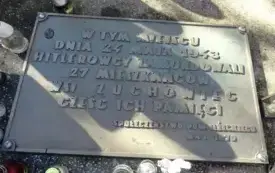 Wyjście do pomnika pomordowanych w Żuchowcu z okazji Święta Zmarłych 2