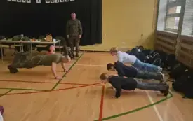 PSP Chybice- Edukacja z wojskiem 16
