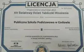 Podsumowanie XV Światowego Dnia Tabliczki Mnożenia w PSP w Godowie 13