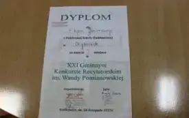 Uczniowie z Chybic w Gminnym Konkursie Recytatorskim  1