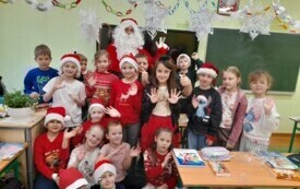 Mikołajki w klasie II w PSP w Godowie 3