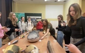 Galeria aktualności Udział uczni&oacute;w Publicznej Szkoły Podstawowej w Szerzawach w Nocy Biolog&oacute;w na UJK w Kielcach 12