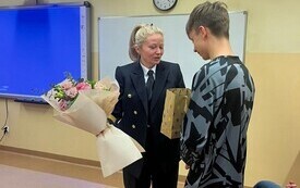 PSP w Chybicach- Spotkanie z kapitanem żeglugi wielkiej, panią Justyną Adamczyk 6