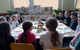 Galeria aktualności Święta Wielkiej Nocy w świetlicy szkolnej  w Publicznej Szkole Podstawowej im. L. i M. Ambroż&oacute;w w Szerzawach 2