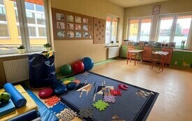 PSP Chybice- Miejsca wsparcia i rozwoju w szkole podstawowej: gabinet pedagoga i psychologa, gabinet logopedy oraz sala terapeutyczna 7