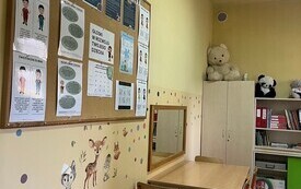 PSP Chybice- Miejsca wsparcia i rozwoju w szkole podstawowej: gabinet pedagoga i psychologa, gabinet logopedy oraz sala terapeutyczna 9