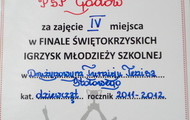 Tenisistki stołowe PSP God&oacute;w czwartą drużyną w  wojew&oacute;dztwie! 2