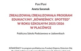 Zakończenie realizacji programu profilaktycznego &bdquo;R&Oacute;WIEŚNICY&rdquo; 4