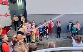 Wycieczka przedszkolak&oacute;w do OSP w Nieczulicach 13