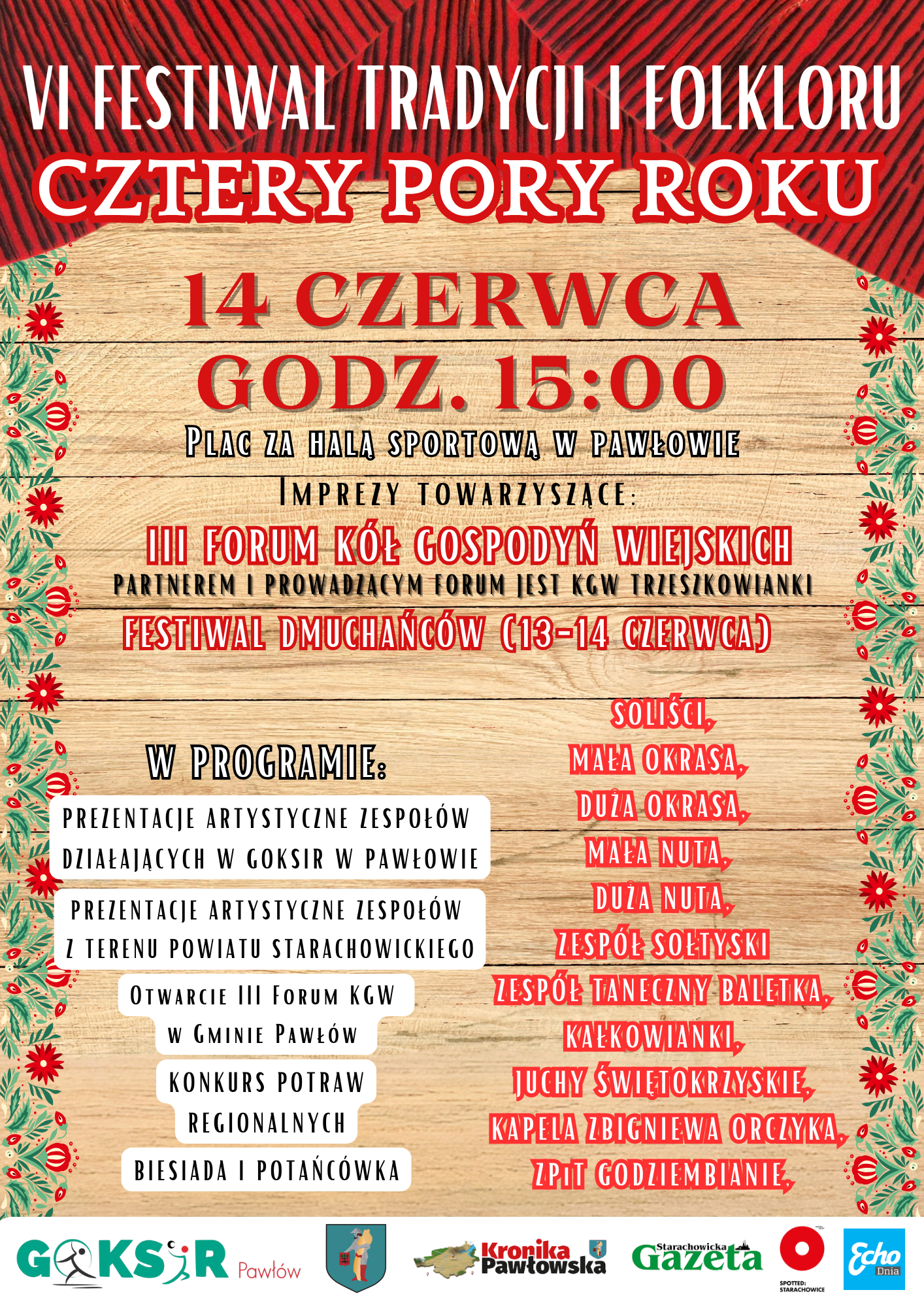 VI FESTIWAL TRADYCJI I FOLKLORU CZTERY PORY ROKU (1)