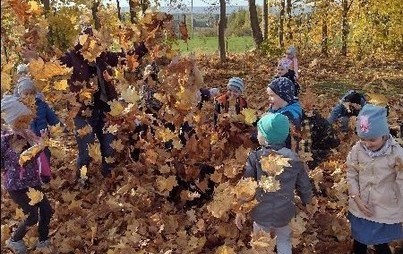 Zdjęcie do Jesienne zabawy przedszkolak&oacute;w