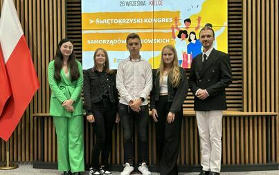 Zdjęcie do Nasi uczniowie na Świętokrzyskim Kongresie Samorząd&oacute;w Uczniowskich