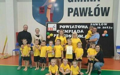 Zdjęcie do Zwycięstwo przedszkolak&oacute;w z Pawłowa i awans do finału wojew&oacute;dzkiego w III Świętokrzyskiej Olimpiadzie Przedszkolaka!